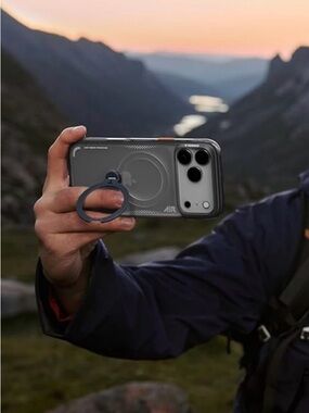 TORRAS Ostand Q3 Air, Shockproof Magnetic Case with 360° Stand, iPhone 17 Pro